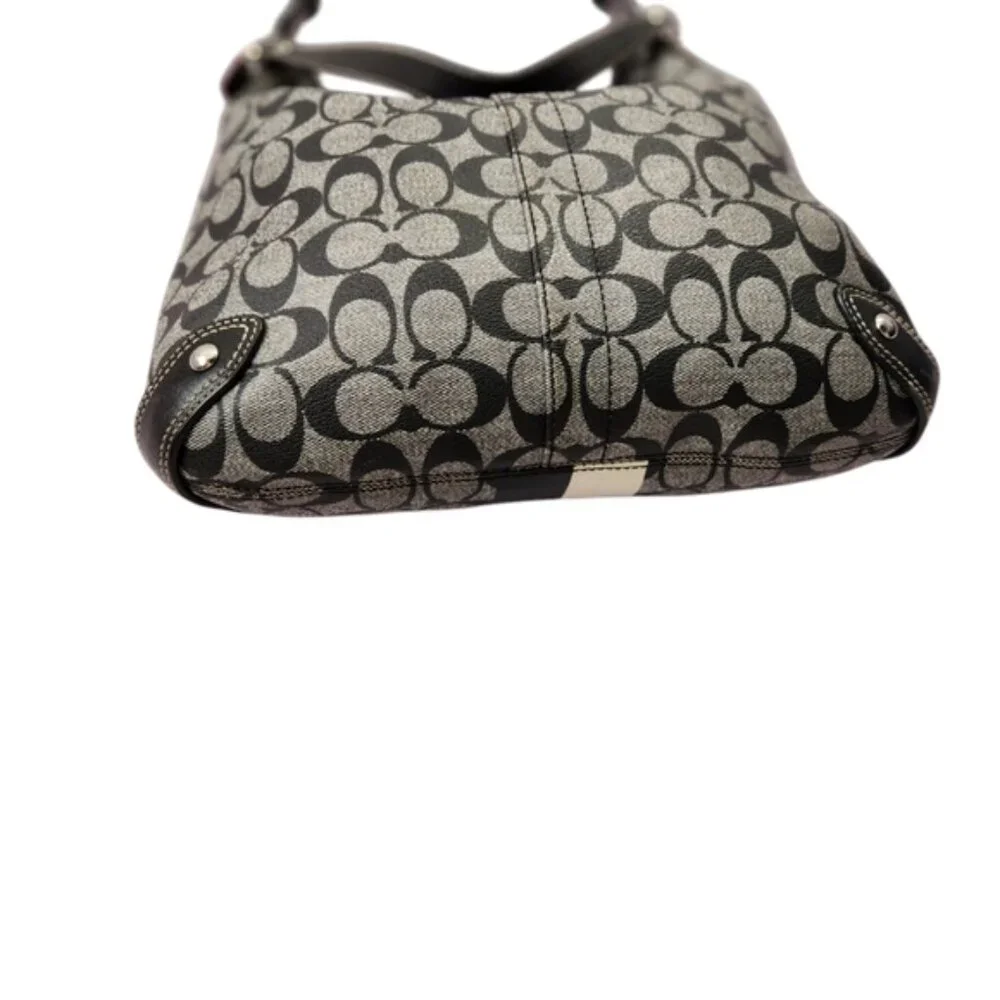 Coach# F14476 Signature Black and Gray Women's Bag - Picture 4 of 16